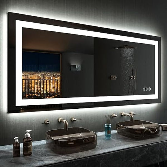 Size: 60'x30' | Color: Rgb Led Bathroom Mirror (11 Light Modes)