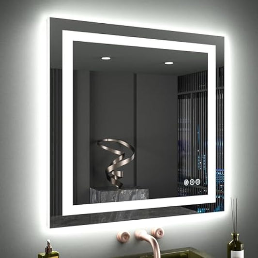 Size: 40'X38' | Color: Led Bathroom Mirror (3 Light Modes)