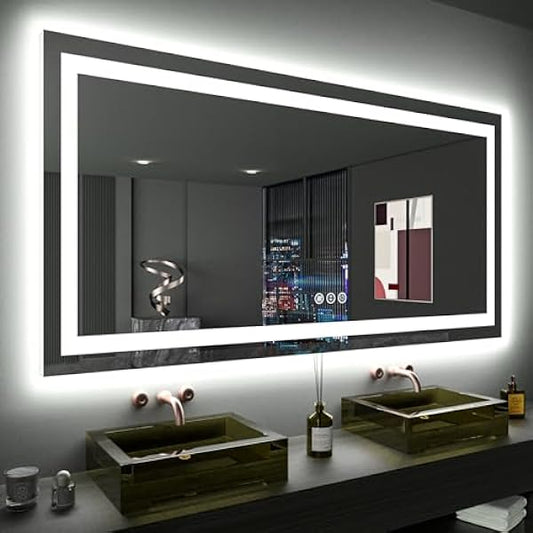 Size: 60'x36' | Color: Led Bathroom Mirror (3 Light Modes)