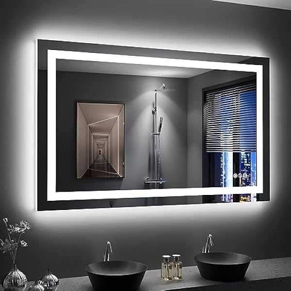 Size: 48'x30' | Color: Led Bathroom Mirror (3 Light Modes)