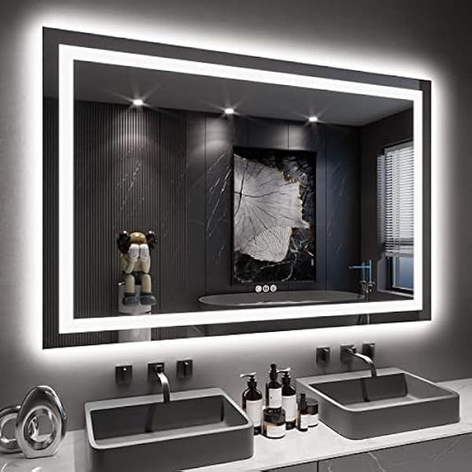 Size: 60'X40' | Color: Led Bathroom Mirror (3 Light Modes)