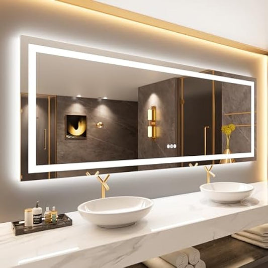 Size: 84'x32' | Color: Led Bathroom Mirror (3 Light Modes)