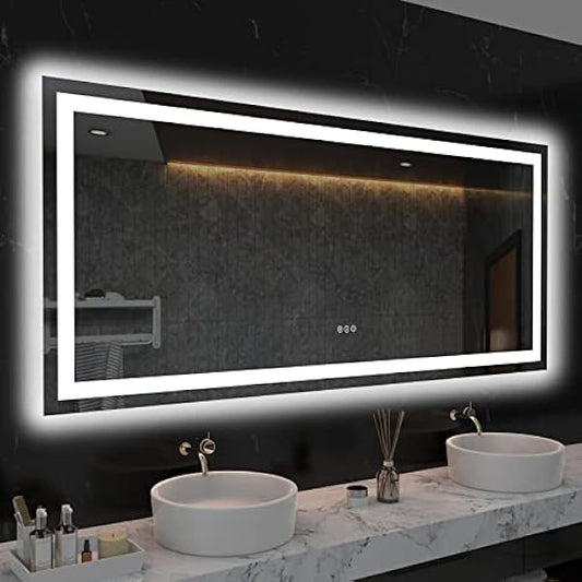 Size: 60'x28' | Color: Led Bathroom Mirror (3 Light Modes)