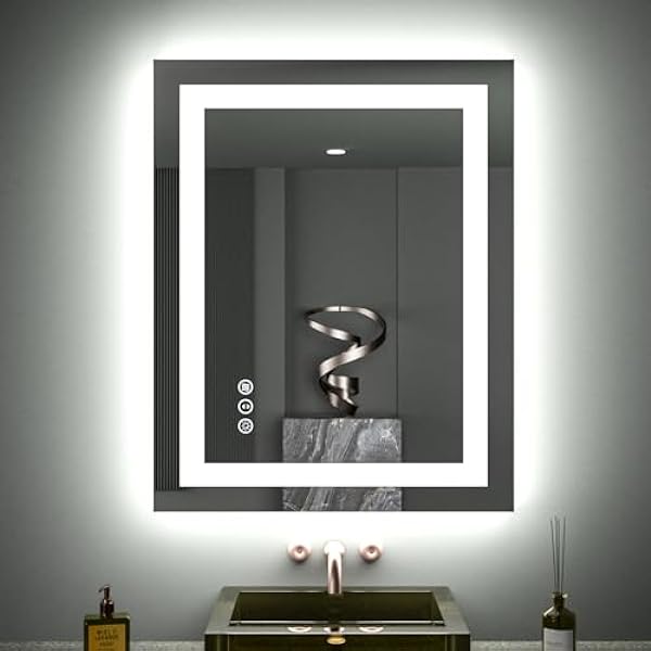 Size: 28'x32' | Color: Led Bathroom Mirror (3 Light Modes)