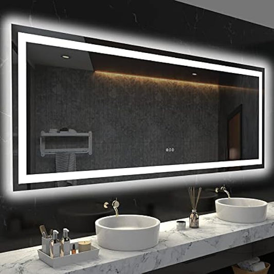 Size: 72'x36' | Color: Led Bathroom Mirror (3 Light Modes)