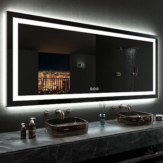 Size: 84'x40' | Color: Rgb Led Bathroom Mirror (11 Light Modes)