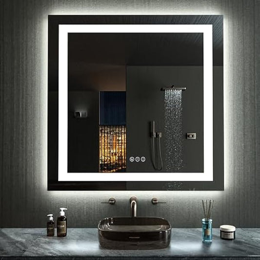 Size: 38'x38' | Color: Rgb Led Bathroom Mirror (11 Light Modes)