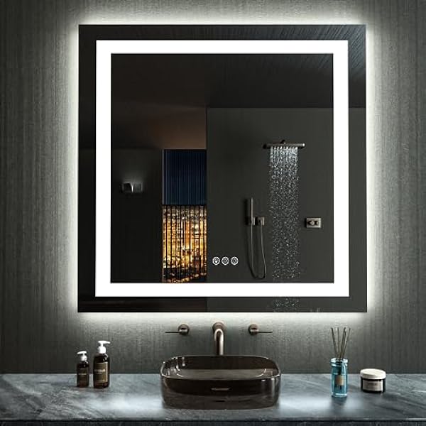 Size: 32'x32' | Color: Rgb Led Bathroom Mirror (11 Light Modes)