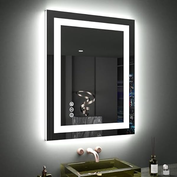 Size: 24'X30' | Color: Led Bathroom Mirror (3 Light Modes)