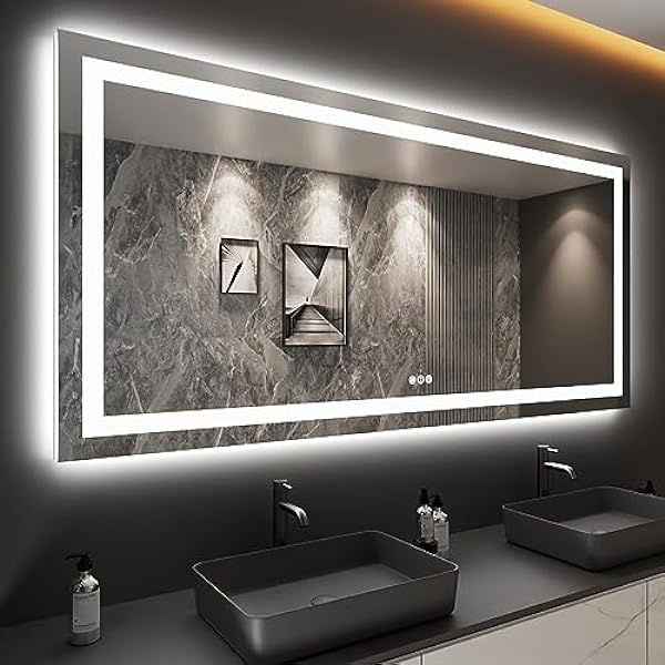 Size: 84'x40' | Color: Led Bathroom Mirror (3 Light Modes)