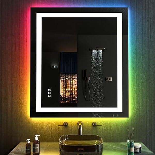 Size: 28'x32' | Color: Rgb Led Bathroom Mirror (11 Light Modes)