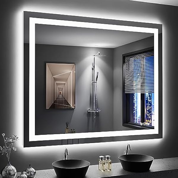 Size: 48'x40' | Color: Led Bathroom Mirror (3 Light Modes)