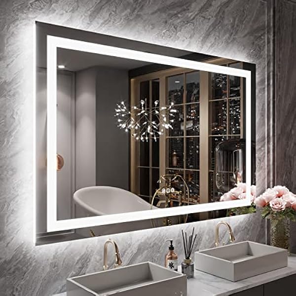 Size: 55'X36' | Color: Led Bathroom Mirror (3 Light Modes)