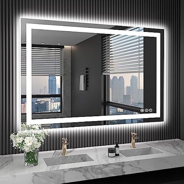 Size: 48'x36' | Color: Led Bathroom Mirror (3 Light Modes)