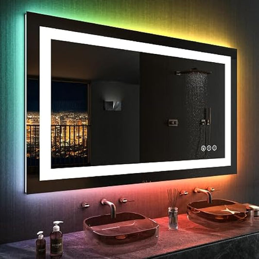 Size: 48'x28' | Color: Rgb Led Bathroom Mirror (11 Light Modes)