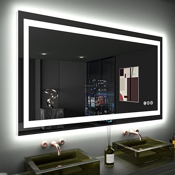 Size: 48'x28' | Color: Led Bathroom Mirror (3 Light Modes)