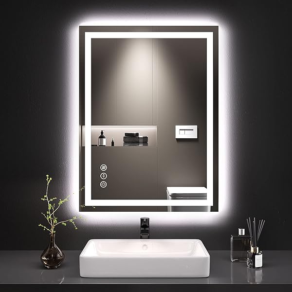 Size: 24'x32' | Color: Led Bathroom Mirror (3 Light Modes)