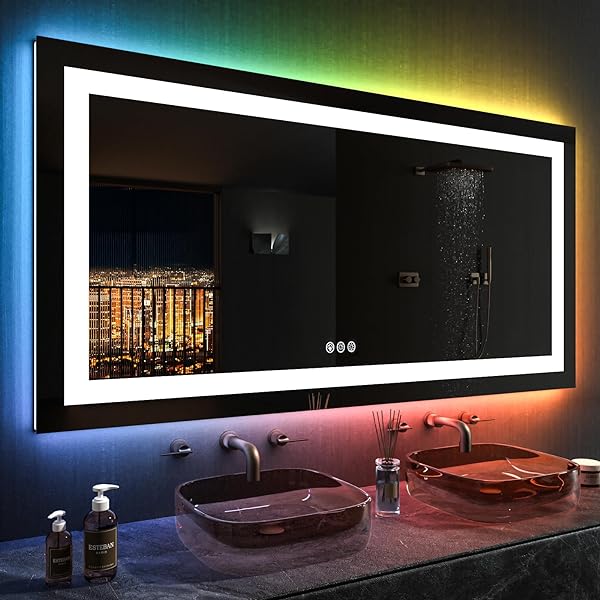 Size: 50'x30' | Color: Rgb Led Bathroom Mirror (11 Light Modes)