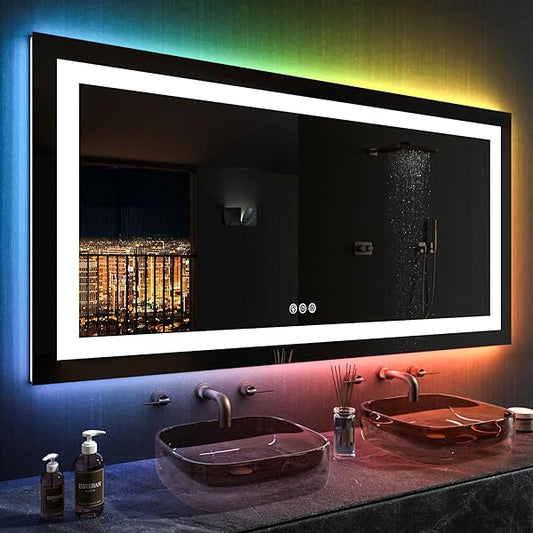 Size: 50'x30' | Color: Rgb Led Bathroom Mirror (11 Light Modes)